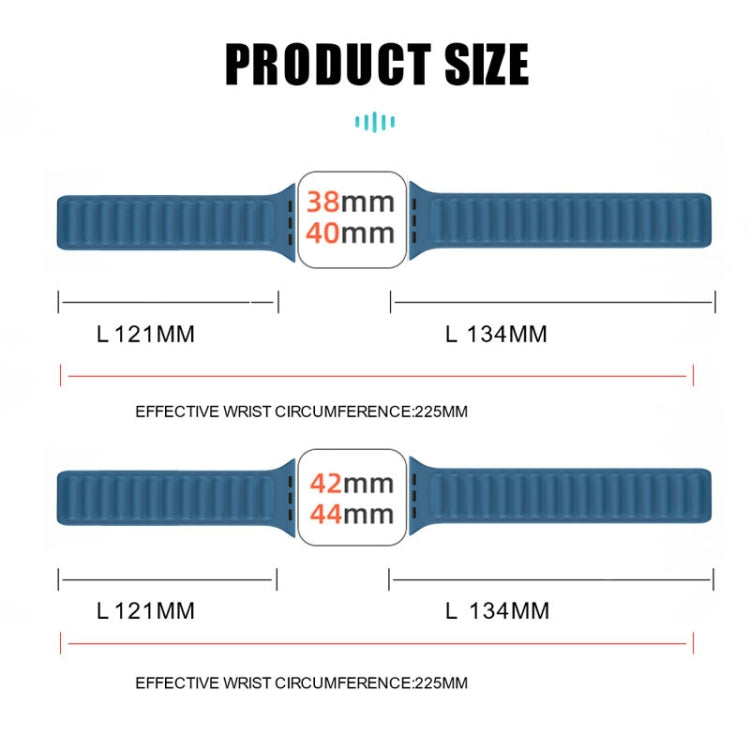 Silicone Magnetic Strap Watch Band For Apple Watch Ultra 49mm&Watch Ultra 2 49mm / Series 9&8&7 45mm / SE 3&SE 2&6&SE&5&4 44mm / 3&2&1 42mm(Black) by bashfashion