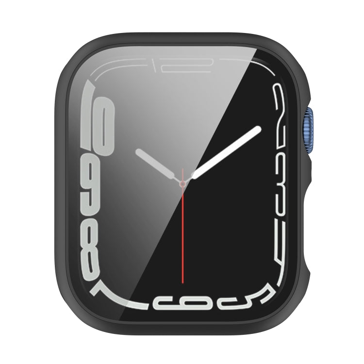 Shockproof PC Protective Case with Tempered Glass Film For Apple Watch Series 9 / 8 / 7 41mm(blue) by bashfashion