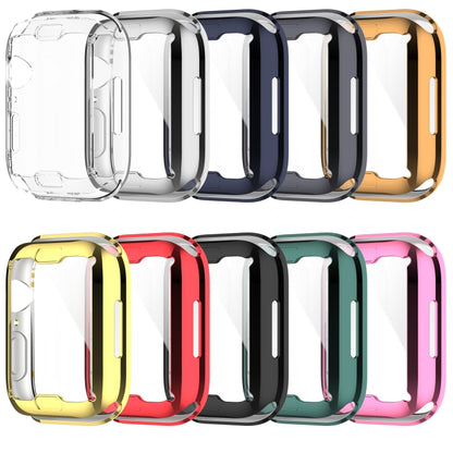Shockproof TPU Full Protective Shell with Protective Film For Apple Watch Series 9 / 8 / 7 45mm(Transparent) by bashfashion