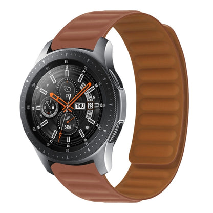 For Samsung Galaxy Gear S3 Silicone Magnetic Watch Band(Brown) by bashfashion