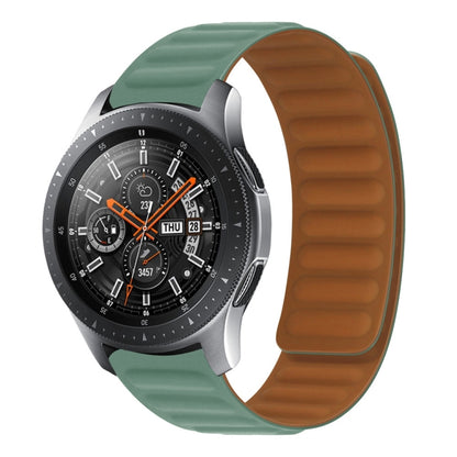 For Samsung Galaxy Gear S3 Silicone Magnetic Watch Band(Pine Needle Green) by bashfashion