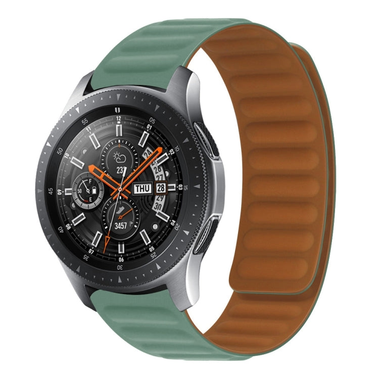 For Samsung Galaxy Gear 2 R380 Silicone Magnetic Watch Band(Pine Needle Green) by bashfashion