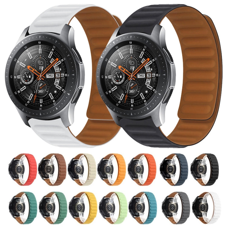 For Samsung Galaxy Live SM-R382 Silicone Magnetic Watch Band(Khaki) by bashfashion