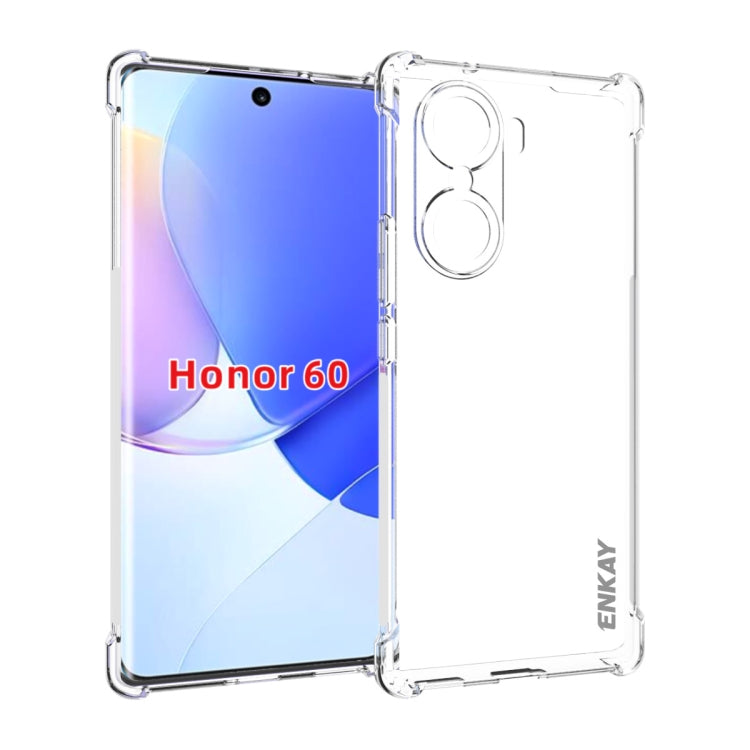 For Honor 60 ENKAY Transparent TPU Shockproof Case by ENKAY