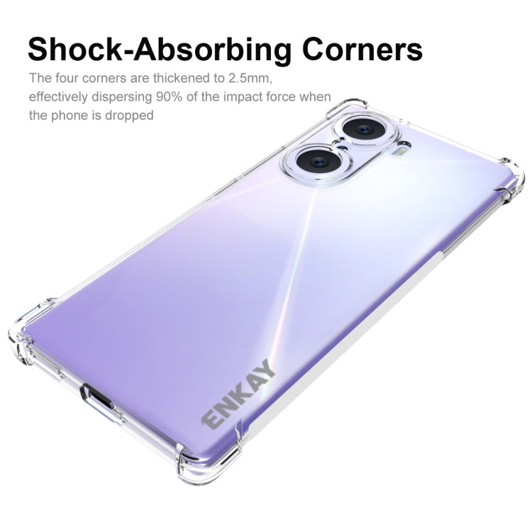 For Honor 60 ENKAY Transparent TPU Shockproof Case by ENKAY