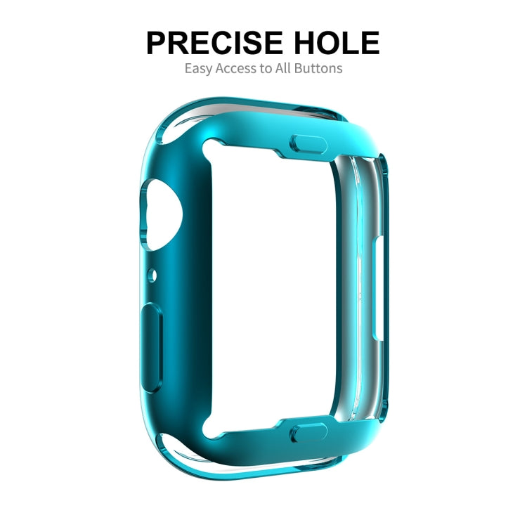 For Apple Watch Series 9 / 8 / 7 41mm ENKAY Hat-Prince Electroplated TPU Case(Dark Blue) by ENKAY