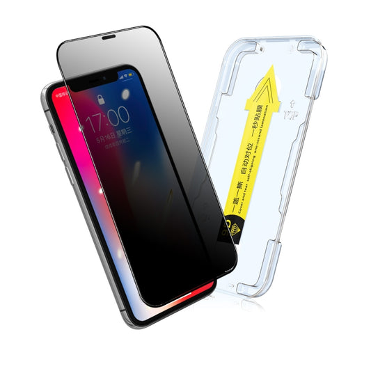 For iPhone 11 Pro / XS / X ENKAY Quick Stick Anti-peeping Tempered Glass Film by ENKAY