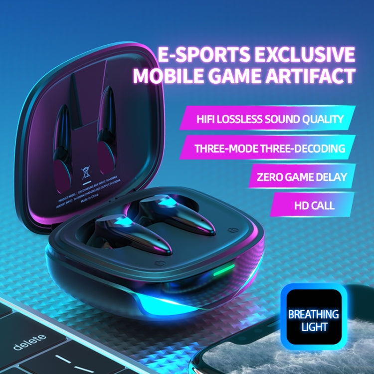 G10 TWS 5.2 Binaural True Stereo Touch Game Bluetooth Earphone(Pink) by bashfashion