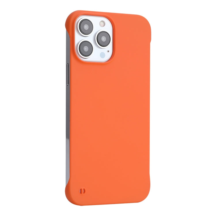 For iPhone 13 Pro Max ENKAY Matte Frameless Hard PC Case (Orange) by ENKAY