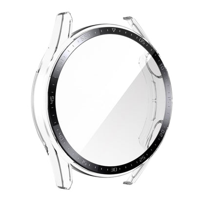For Huawei Watch GT 3 46mm ENKAY PC Frame + Tempered Glass Protector Case With Scale(Transparent) by ENKAY