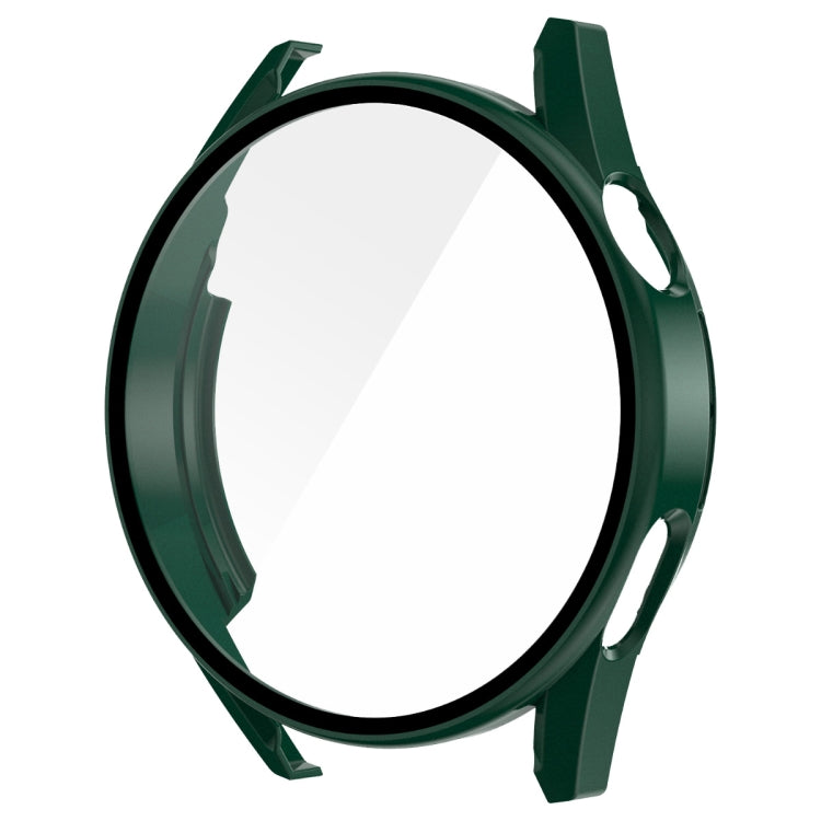 For Huawei Watch GT 3 42mm ENKAY Matte PC Frame + Tempered Glass Protector Case(Dark Green) by ENKAY