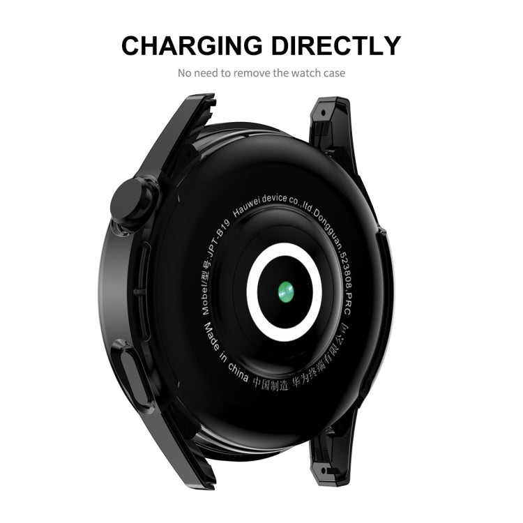 For Huawei Watch GT 3 42mm ENKAY Matte PC Frame + Tempered Glass Protector Case(Dark Green) by ENKAY