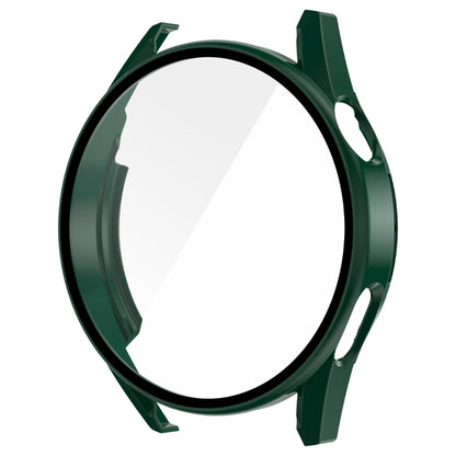 For Huawei Watch GT 3 46mm ENKAY Matte PC Frame + Tempered Glass Protector Case(Dark Green) by ENKAY