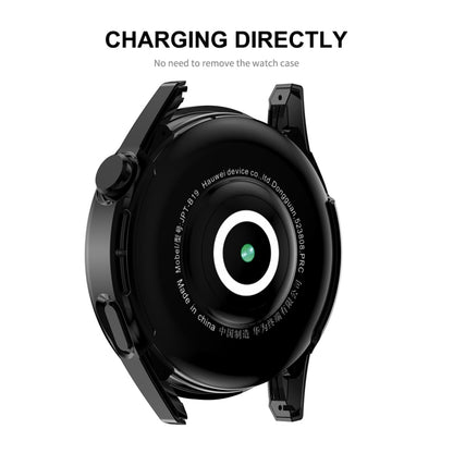 For Huawei Watch GT 3 46mm ENKAY Matte PC Frame + Tempered Glass Protector Case(Transparent) by ENKAY