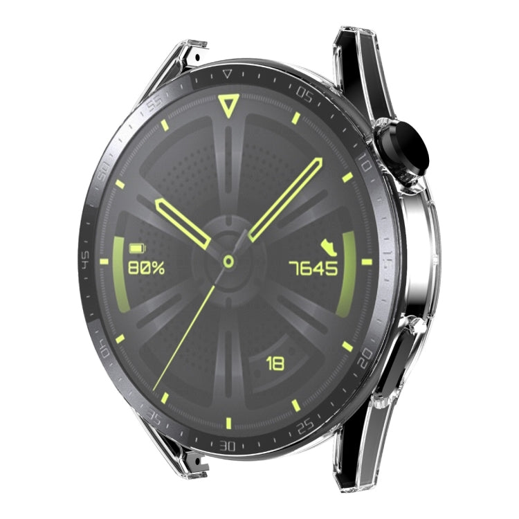 For Huawei Watch GT 3 46mm ENKAY Matte PC Frame + Tempered Glass Protector Case With Scale(Transparent) by ENKAY