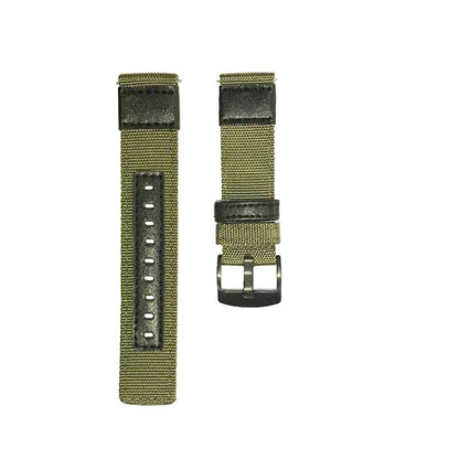 For Samsung Galaxy Watch4 40mm Wear-Resistant Canvas Watch Band(Green) by bashfashion