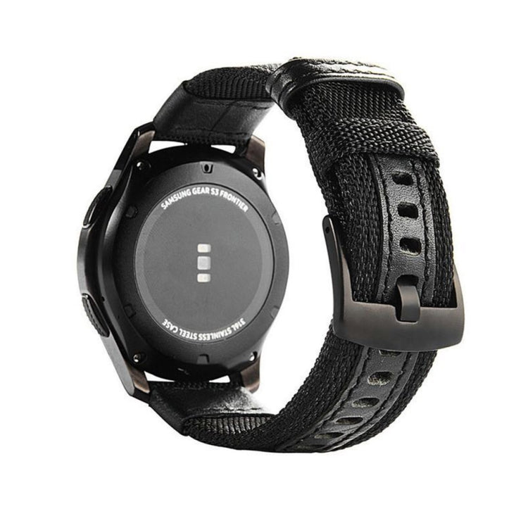 For Samsung Galaxy Watch4 44mm Wear-Resistant Canvas Watch Band(Green) by bashfashion