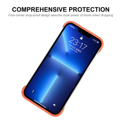 For iPhone 13 Pro ENKAY Frameless Hollow Shockproof PC Case (Blue) by ENKAY