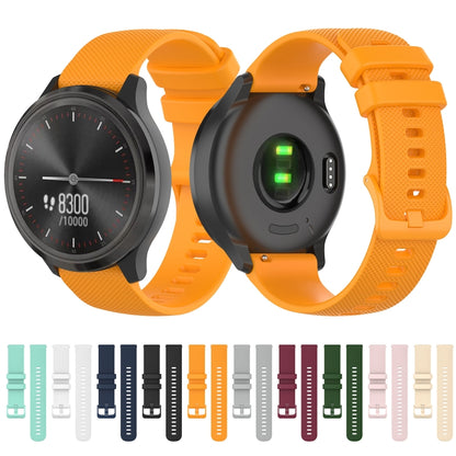 For Huawei Watch GT3 42mm Checkered Silicone Watch Band(Black) by bashfashion