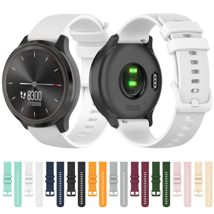 For Honor Magic Watch 2 42mm Checkered Silicone Watch Band(Black) by bashfashion