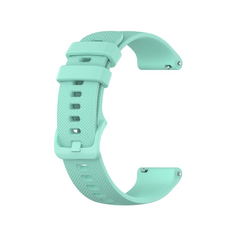 For Samsung Galaxy Gear Sport 20mm Checkered Silicone Watch Band(Water duck) by bashfashion