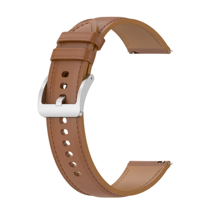 For Samsung Galaxy Gear S2 Classic Calf Texture Sewing Thread Watch Band(Light Brown) by bashfashion