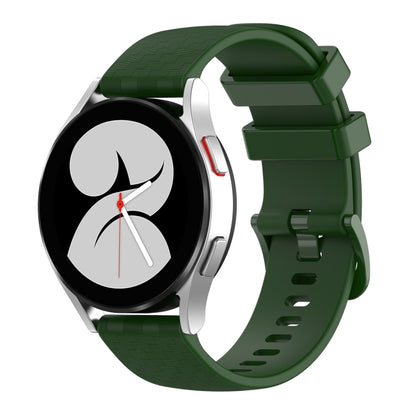 For Huawei Watch GT3 42mm 20mm Carbon Fiber Striped Silicone Watch Band(Amy Green) by bashfashion