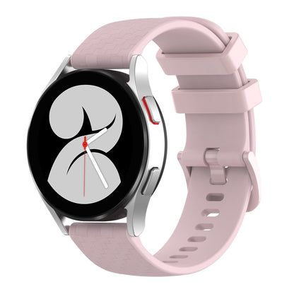 For Huawei Watch GT2 42mm 20mm Carbon Fiber Striped Silicone Watch Band(Pink) by bashfashion
