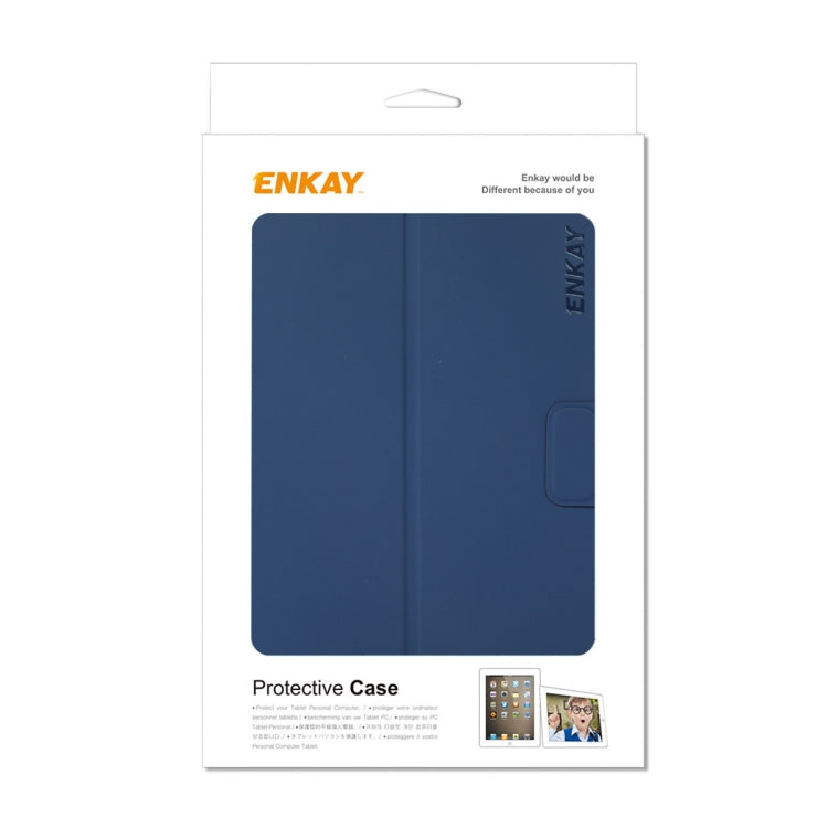 For iPad mini 2024 / mini 6 ENKAY Leather Stand Smart Tablet Case(Purple) by ENKAY