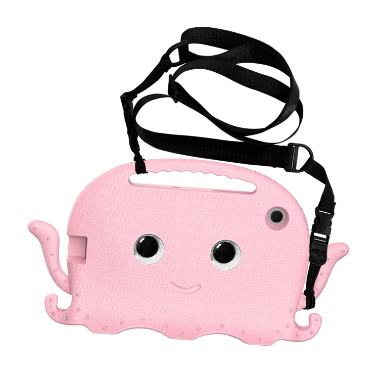 For Samsung Galaxy Tab A7 10.4 T500 / T505 Octopus Style EVA + PC Tablet Case with Strap(Pink) by bashfashion