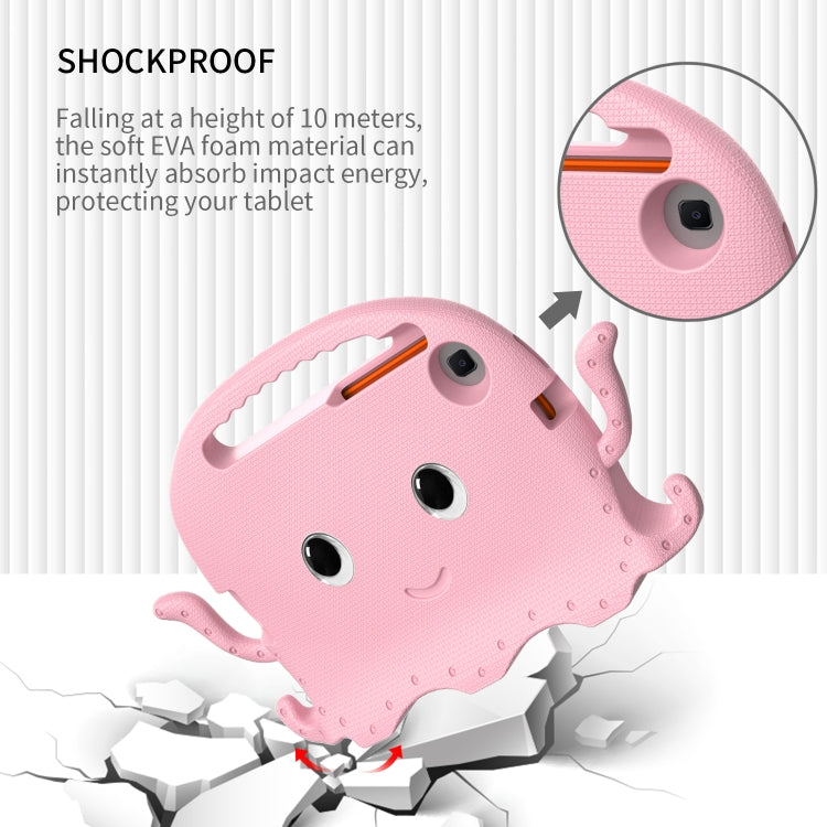 For Samsung Galaxy Tab A7 Lite 8.7 T220 / T225 Octopus EVA + PC Tablet Case with Strap(Pink) by bashfashion