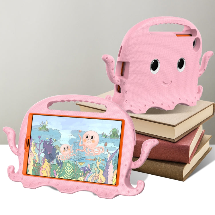 For Samsung Galaxy Tab A7 Lite 8.7 T220 / T225 Octopus EVA + PC Tablet Case with Strap(Pink) by bashfashion