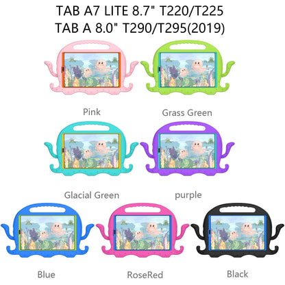 For Samsung Galaxy Tab A7 Lite 8.7 T220 / T225 Octopus EVA + PC Tablet Case with Strap(Pink) by bashfashion