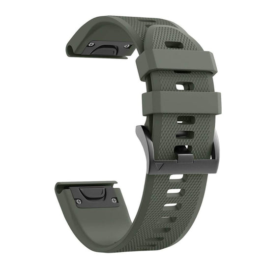 For Garmin Instinct 2S 20mm Silicone Watch Band(Amygreen) by bashfashion
