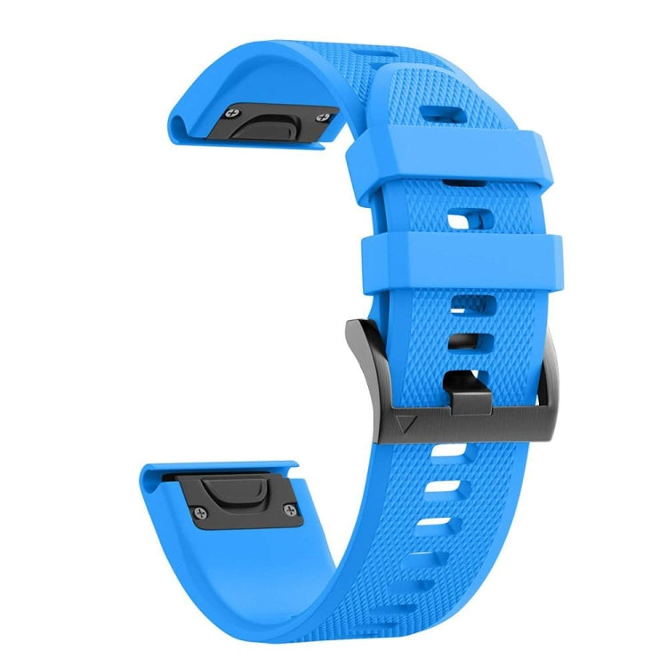 For Garmin Fenix 6S 20mm Silicone Watch Band(Skyblue) by bashfashion
