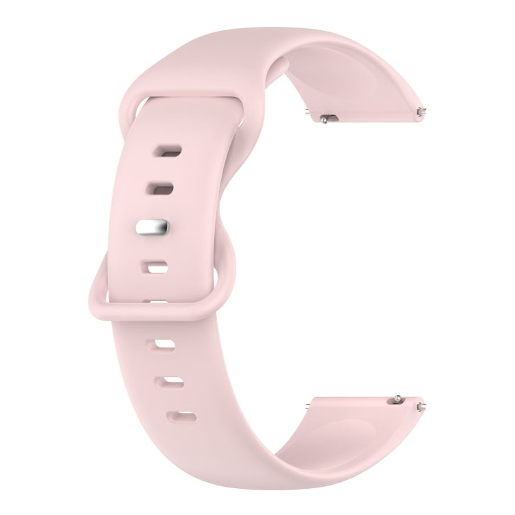 For Samsung Galaxy Watch4 40mm/44mm 20mm Solid Color Silicone Watch Band(Pink) by bashfashion