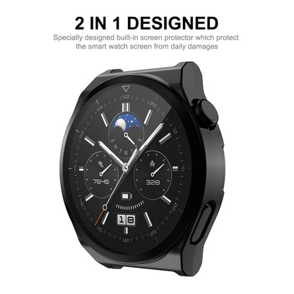 For Huawei Watch GT 3 Pro 46mm ENKAY Full Coverage Electroplated Soft TPU Case with Screen Protection(Grey) by ENKAY
