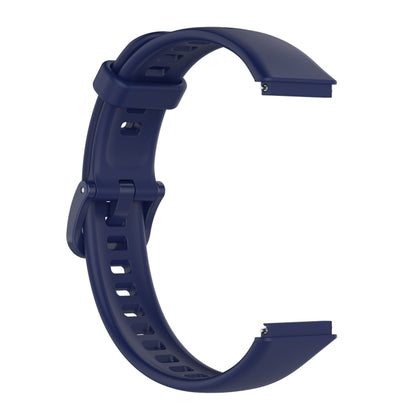 For Huawei Band 7 Solid Color Silicone Watch Band(Dark Blue) by bashfashion