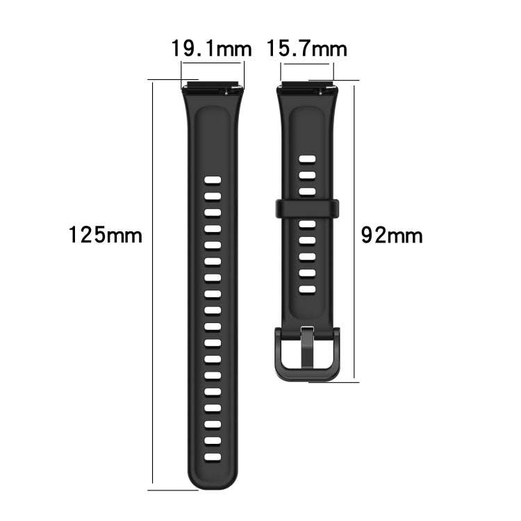 For Huawei Band 7 Solid Color Silicone Watch Band(Orange) by bashfashion