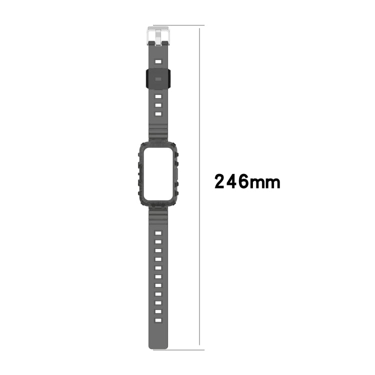 For Honor Band 6 One-Piece Transparent Silicone Watch Band(Transparent) by bashfashion