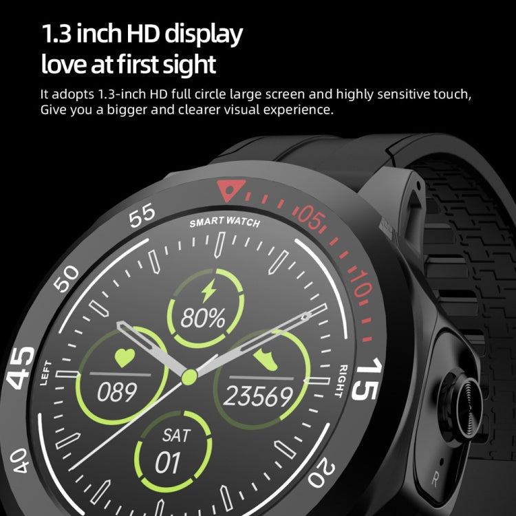 N16 1.28 inch Color Screen Smart Watch,Support Heart Rate Monitoring/Blood Pressure Monitoring(Black) by bashfashion