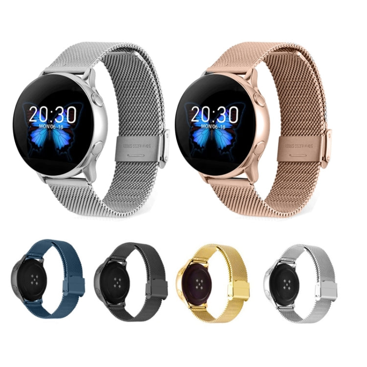 For Huawei Watch GT 3 Pro 46mm 22mm Milan Steel Mesh Double Buckle Watch Band(Silver) by bashfashion