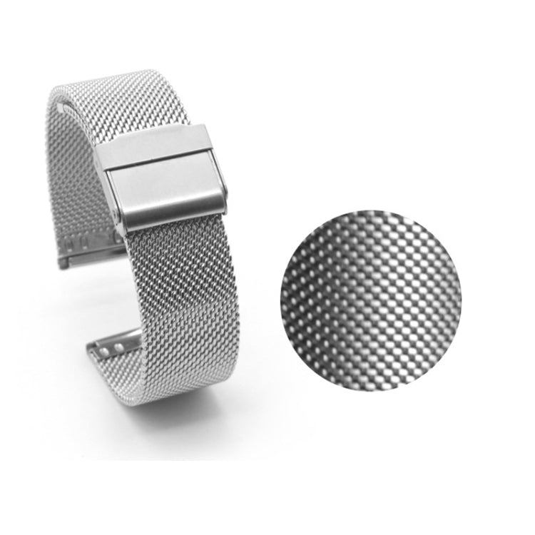 For Huawei Watch GT 3 Pro 46mm 22mm Milan Steel Mesh Double Buckle Watch Band(Silver) by bashfashion