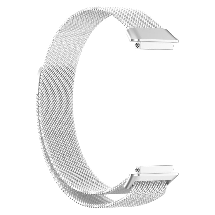 For Huawei Band 7 Milan Magnetic Watch Band(Silver) by bashfashion