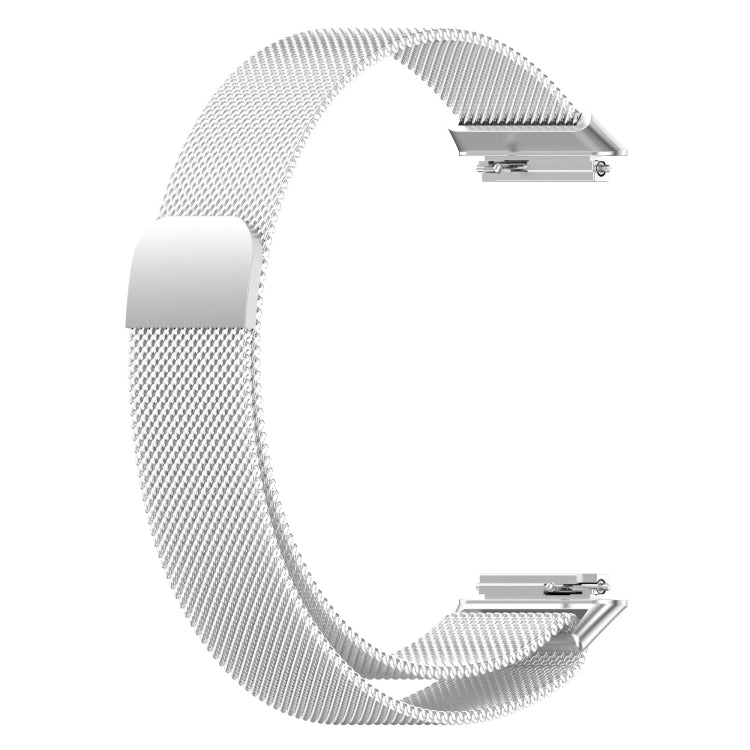 For Huawei Band 7 Milan Magnetic Watch Band(Silver) by bashfashion