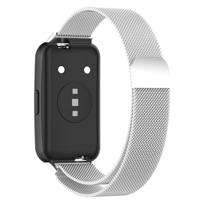 For Huawei Band 7 Milan Magnetic Watch Band(Silver) by bashfashion