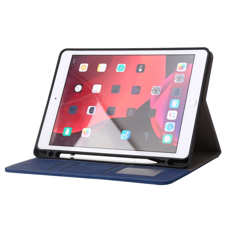 Calf Texture Horizontal Flip Leather Tablet Case For iPad Air 3 10.5 / Pro 10.5(Dark Blue) by bashfashion