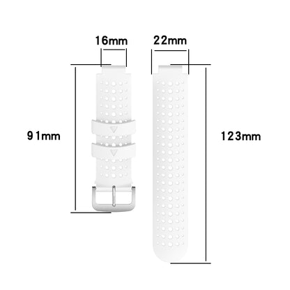 For Garmin Forerunner 630 Silicone Sports Two-Color Watch Band(White+Black) by bashfashion