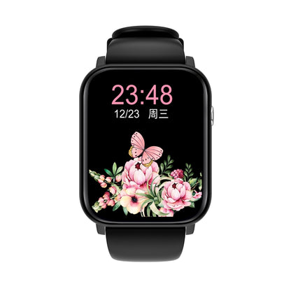 Q28 1.8 inch Color Screen Smart Watch,Support Heart Rate Monitoring / Blood Pressure Monitoring(Black) by bashfashion