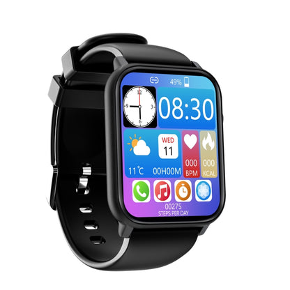 Q28 1.8 inch Color Screen Smart Watch,Support Heart Rate Monitoring / Blood Pressure Monitoring(Black) by bashfashion